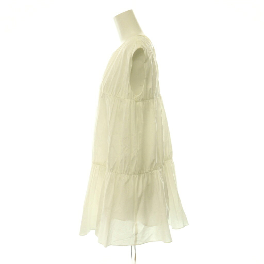 【中古】未使用品 ミラオーウェン Mila Owen バックリボンデザインティアードトップス チュニック ノースリーブ 0 ホワイト /HK ■OS ■SH レディース 【ベクトル 古着】 260723 auc-vector-21131678 ブランド古着の買取販売ベクトル サンプル画像3