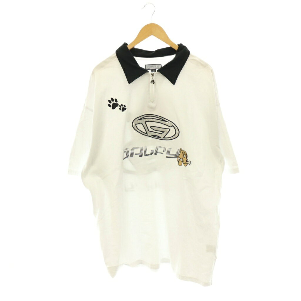 【中古】ガルフィー GALFY Gロゴビッグジップポロ ポロシャツ 半袖 コットン XL 白 ホワイト 黒 ブラック /NR ■OS レディース 【ベクトル 古着】 260725表記サイズXL実寸サイズ身幅：65cm　着丈：81cm　ゆき丈：57cm　　素材綿色白 ホワイト、黒 ブラック状態全体的に毛羽立ちがあります。また、左袖と裏側の首元に汚れがありますが、その他に目立ったダメージはなく、問題なくご使用いただける商品です。 ※あくまでも中古品ですので掲載写真や記載内容をご確認いただき、ご理解の上ご購入ください。備考・142002商品のお問い合わせの回答を休止しております。＊各商品ページの商品詳細等をご確認の上ご購入ください。【中古】ガルフィー GALFY Gロゴビッグジップポロ ポロシャツ 半袖 コットン XL 白 ホワイト 黒 ブラック /NR ■OS レディース 【ベクトル 古着】 260725状態ランク　”AB”詳細については、下記および「状態ランクについて」ページをご覧ください。未使用・新品の商品ほぼ新品同様の商品使用感が少なく、かなり状態の良い商品使用感はあるが、傷や汚れの少ない商品使用感の他、傷や汚れが見られる商品かなり大きな傷みがある難あり商品※S〜CランクはUSED品となりますので、使用感をご理解の上でご入札下さい。状態ランクについてinformation表記サイズXL実寸サイズ身幅：65cm　着丈：81cm　ゆき丈：57cm　　素材綿色白 ホワイト、黒 ブラック状態全体的に毛羽立ちがあります。また、左袖と裏側の首元に汚れがありますが、その他に目立ったダメージはなく、問題なくご使用いただける商品です。 ※あくまでも中古品ですので掲載写真や記載内容をご確認いただき、ご理解の上ご購入ください。備考・142002商品のお問い合わせの回答を休止しております。＊各商品ページの商品詳細等をご確認の上ご購入ください。本商品は一点物です他サイトや店舗にて販売している商品です。多少のお時間差にて欠品になることもございます。予めご了承頂ますようお願い致します。ベクトル・サイズガイドはこちらこの商品と同じブランドの商品を見る