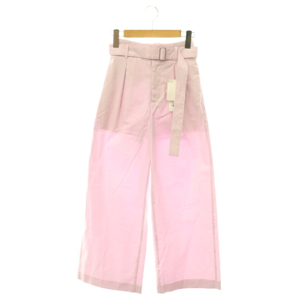 【中古】未使用品 ミラオーウェン Mila Owen 26SS 【MILA PANTS】【UVカット】マルチファンクションセミワイドタックパンツ ジッパーフライ リネン混 00 ピンク /DO ■OS レディース 【ベクトル 古着】 260729 auc-vector-21145969 ブランド古着の買取販売ベクトル パッケージ画像