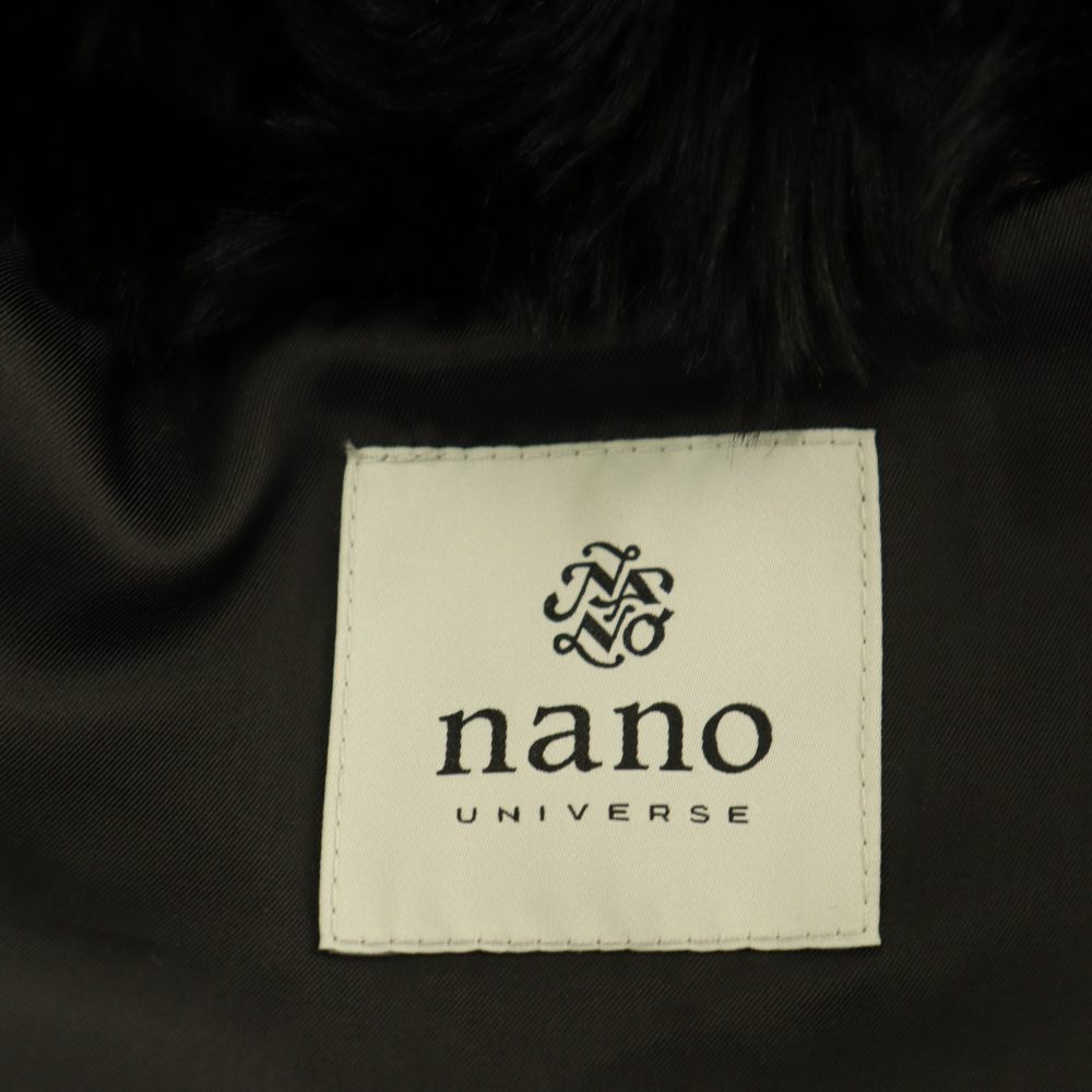 【中古】ナノユニバース nano universe フェイクファー ジャケット ブルゾン ジップアップ 36 ブラック /MY ■OS レディース 【ベクトル 古着】 260803 auc-vector-21159290 ブランド古着の買取販売ベクトル サンプル画像3