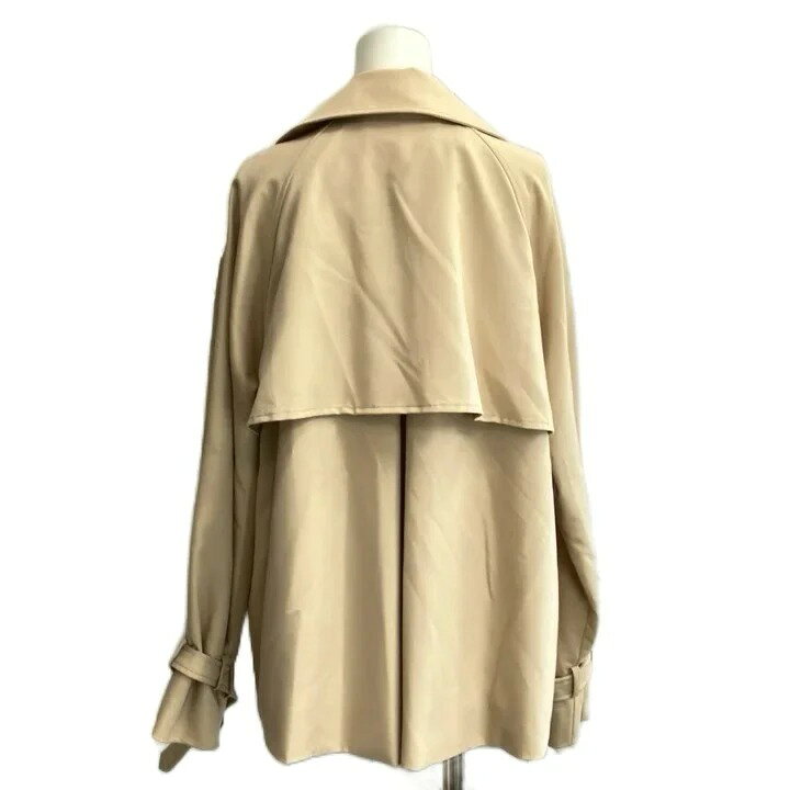 【中古】ロペピクニック ROPE Picnic 25SS ショートトレンチコート ダブルブレスト アウター ワンカラー 38 ベージュ /BB レディース 【ベクトル 古着】 260830 auc-vector-21231634 ブランド古着の買取販売ベクトル サンプル画像3