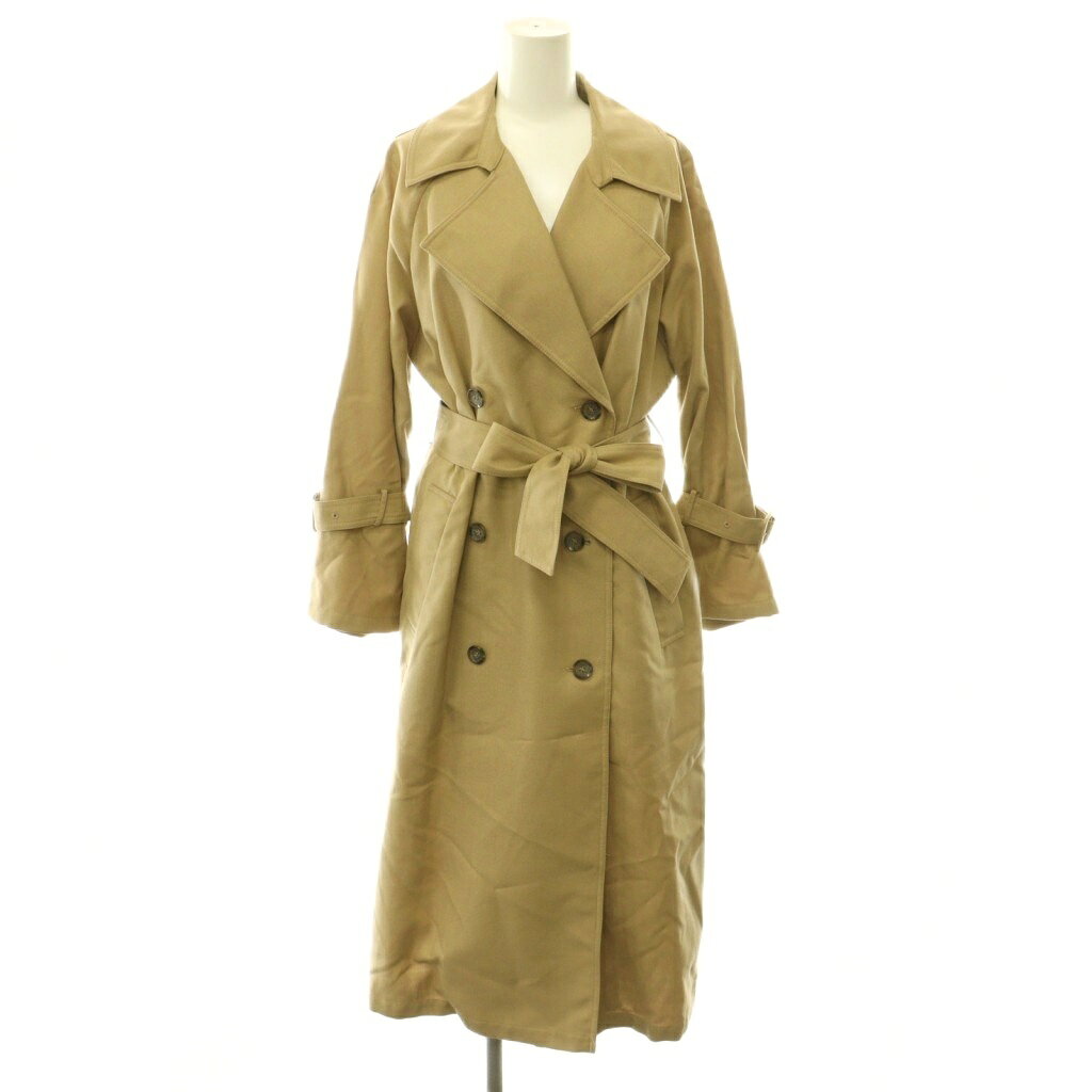 【中古】ミラオーウェン Mila Owen ボリュームスリーブ ロングトレンチコート ベルト付き 0 ベージュ /HS ■OS レディース 【ベクトル 古着】 260808 auc-vector-21171782 ブランド古着の買取販売ベクトル パッケージ画像