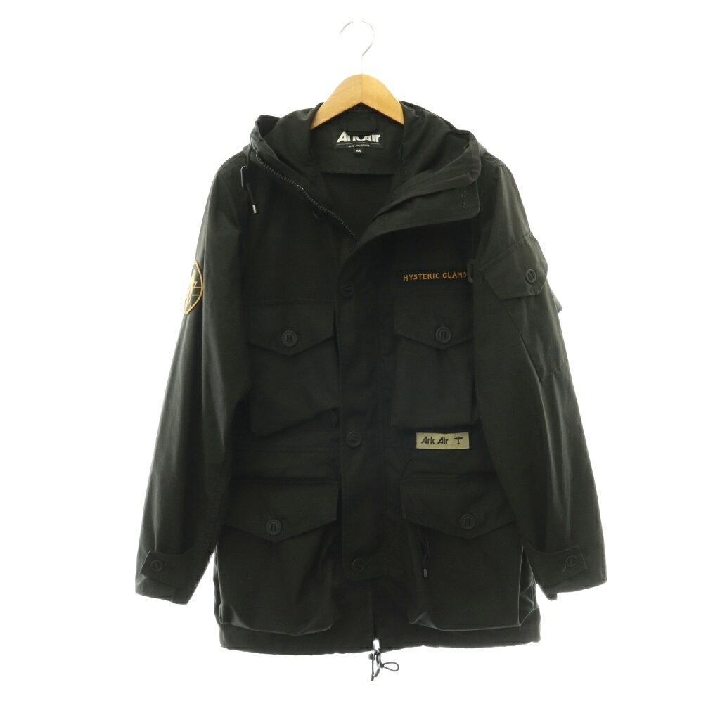 【試着のみ】HYSTERIC GLAMOUR ミリタリーベストLサイズブラック 試着のみ】HYSTERIC GLAMOUR ミリタリーベストLサイズブラック