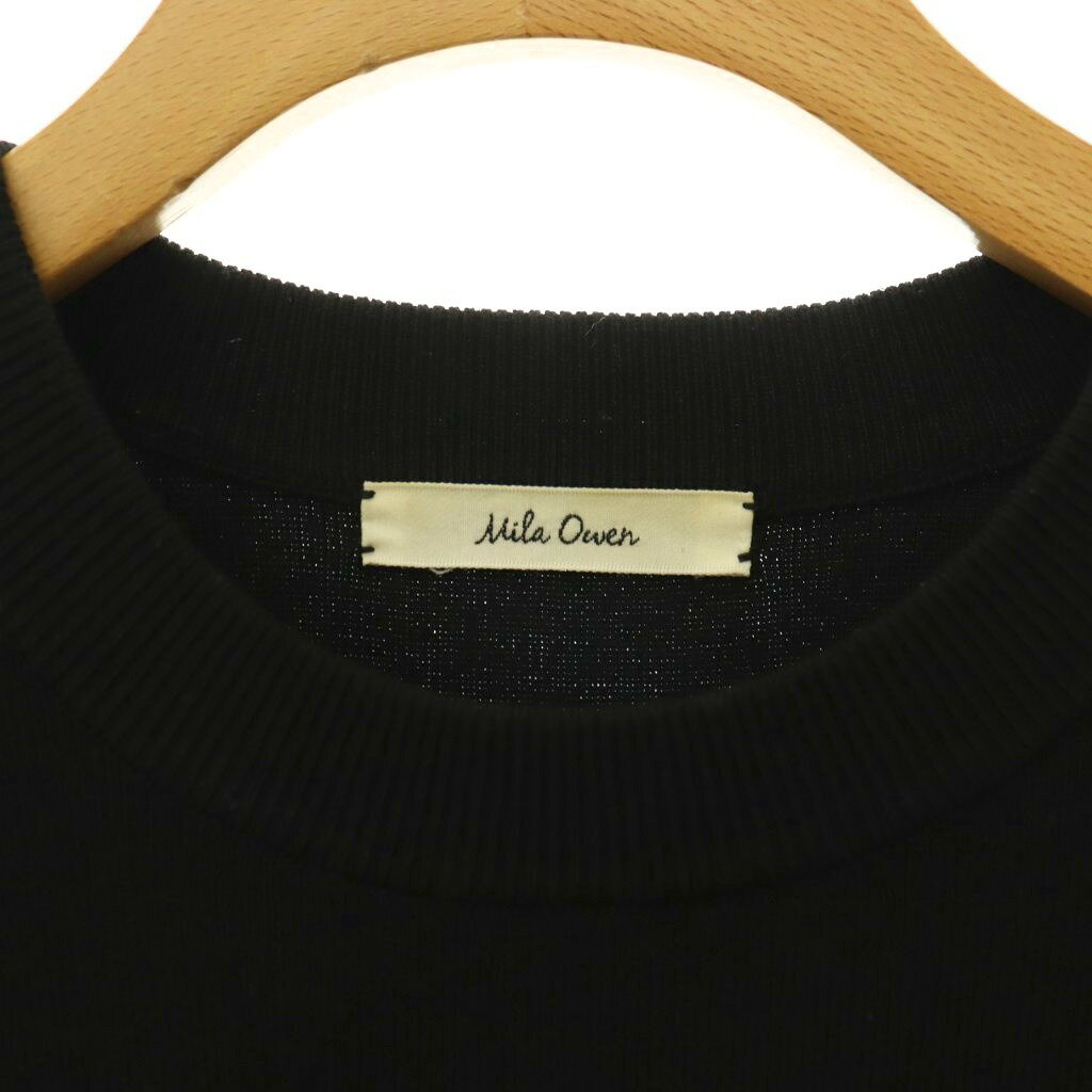 【中古】ミラオーウェン Mila Owen パフブラウスニットドッキングワンピース ロング 長袖 切替 0 ブラック ホワイト /ES ■OS レディース 【ベクトル 古着】 260828 auc-vector-21223566 ブランド古着の買取販売ベクトル サンプル画像3