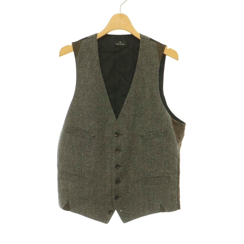 激安【新品SALE】Paul Smithポールキルティングベストカーキ 楽天市場】ポールスミス（ベスト・ジレ｜トップス）：メンズ