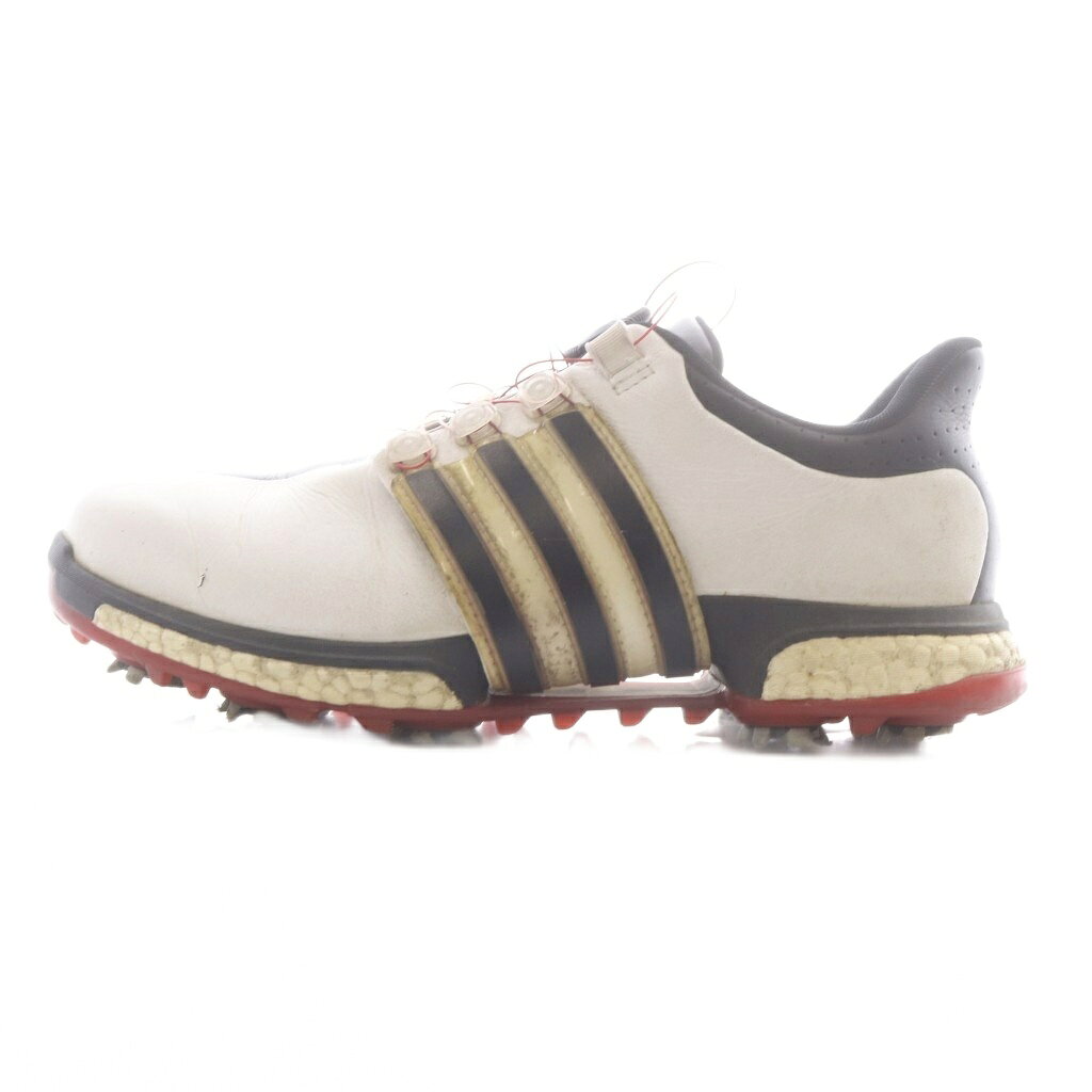 【中古】アディダス adidas ゴルフシューズ スニーカー 26.5cm 白 ホワイト 黒 ブラック F33255 /SR ■GY09 メンズ 【ベクトル 古着】 260907ブランドアディダス adidas表記サイズ26.5cm実寸サイズ最大幅：10cm　アウトソール：29.5cm　　色白 ホワイト、黒 ブラック状態この商品には下記のようなダメージがあります。 ・インソール擦れによるロゴの薄れ ・全体的に茶色や黒色の汚れ ・アウトソールに茶色の汚れ ※全体的に中古品としての使用感とダメージがありますが、通常使用には支障のない商品です。 掲載写真や記載内容をご確認いただき、ご理解の上ご購入ください。付属品付属品なし商品のお問い合わせの回答を休止しております。＊各商品ページの商品詳細等をご確認の上ご購入ください。【中古】アディダス adidas ゴルフシューズ スニーカー 26.5cm 白 ホワイト 黒 ブラック F33255 /SR ■GY09 メンズ 【ベクトル 古着】 260907状態ランク　”B”詳細については、下記および「状態ランクについて」ページをご覧ください。未使用・新品の商品ほぼ新品同様の商品使用感が少なく、かなり状態の良い商品使用感はあるが、傷や汚れの少ない商品使用感の他、傷や汚れが見られる商品かなり大きな傷みがある難あり商品※S〜CランクはUSED品となりますので、使用感をご理解の上でご入札下さい。状態ランクについてinformationブランドアディダス adidas表記サイズ26.5cm実寸サイズ最大幅：10cm　アウトソール：29.5cm　　色白 ホワイト、黒 ブラック状態この商品には下記のようなダメージがあります。 ・インソール擦れによるロゴの薄れ ・全体的に茶色や黒色の汚れ ・アウトソールに茶色の汚れ ※全体的に中古品としての使用感とダメージがありますが、通常使用には支障のない商品です。 掲載写真や記載内容をご確認いただき、ご理解の上ご購入ください。付属品付属品なし商品のお問い合わせの回答を休止しております。＊各商品ページの商品詳細等をご確認の上ご購入ください。本商品は一点物です他サイトや店舗にて販売している商品です。多少のお時間差にて欠品になることもございます。予めご了承頂ますようお願い致します。ベクトル・サイズガイドはこちらこの商品と同じブランドの商品を見る