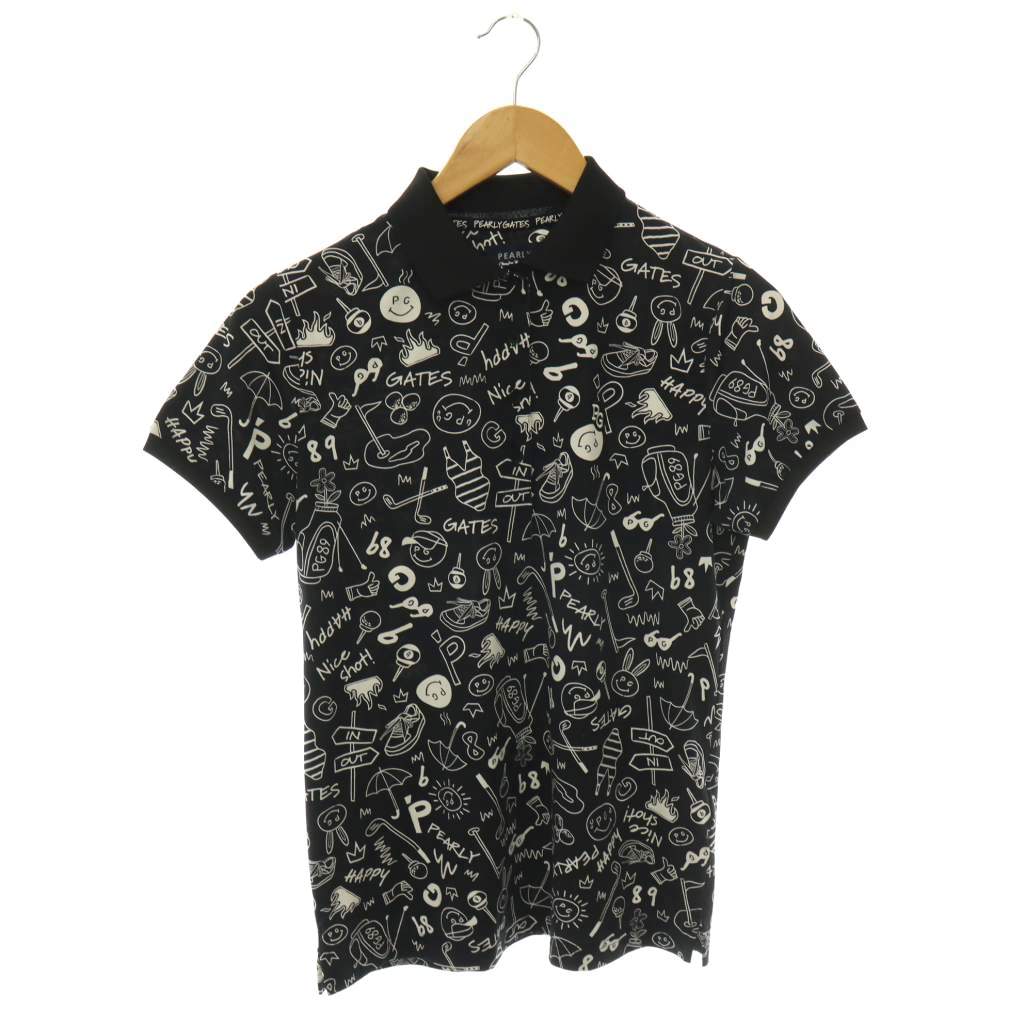 【中古】パーリーゲイツ PEARLY GATES 24AW 総柄ポロシャツ カットソー 半袖 1 ブラック ホワイト /DO ■OS レディース 【ベクトル 古着】 260904ブランドパーリーゲイツ PEARLY GATES表記サイズ1実寸サイズ肩幅：35cm　身幅：45cm　着丈：61.5cm　袖丈：16cm　　素材ナイロン、ポリウレタン リブ部分：ポリエステル色黒 ブラック、白 ホワイト状態使用感が少なく、かなり状態の良い商品です。 ※あくまでも中古品ですので掲載写真や記載内容をご確認いただき、ご理解の上ご購入ください。備考・品番055-4260752商品のお問い合わせの回答を休止しております。＊各商品ページの商品詳細等をご確認の上ご購入ください。【中古】パーリーゲイツ PEARLY GATES 24AW 総柄ポロシャツ カットソー 半袖 1 ブラック ホワイト /DO ■OS レディース 【ベクトル 古着】 260904状態ランク　”A”詳細については、下記および「状態ランクについて」ページをご覧ください。未使用・新品の商品ほぼ新品同様の商品使用感が少なく、かなり状態の良い商品使用感はあるが、傷や汚れの少ない商品使用感の他、傷や汚れが見られる商品かなり大きな傷みがある難あり商品※S〜CランクはUSED品となりますので、使用感をご理解の上でご入札下さい。状態ランクについてinformationブランドパーリーゲイツ PEARLY GATES表記サイズ1実寸サイズ肩幅：35cm　身幅：45cm　着丈：61.5cm　袖丈：16cm　　素材ナイロン、ポリウレタン リブ部分：ポリエステル色黒 ブラック、白 ホワイト状態使用感が少なく、かなり状態の良い商品です。 ※あくまでも中古品ですので掲載写真や記載内容をご確認いただき、ご理解の上ご購入ください。備考・品番055-4260752商品のお問い合わせの回答を休止しております。＊各商品ページの商品詳細等をご確認の上ご購入ください。本商品は一点物です他サイトや店舗にて販売している商品です。多少のお時間差にて欠品になることもございます。予めご了承頂ますようお願い致します。ベクトル・サイズガイドはこちらこの商品と同じブランドの商品を見る