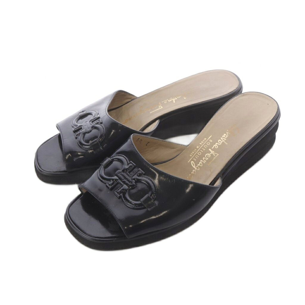 Salvatore Ferragamo エナメル サンダル ブラック 楽天市場】フェラガモ エナメル（サンダル｜レディース靴）：靴の通販