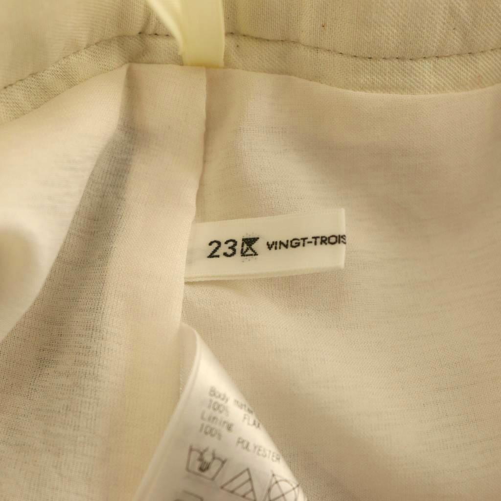 【中古】23区 オンワード樫山 vingt-trois 洗える リネンストライプ Aライン 台形スカート ロング 38 アイボリー ブラック /ES ■OS レディース 【ベクトル 古着】 260924 auc-vector-21285641 ブランド古着の買取販売ベクトル サンプル画像3