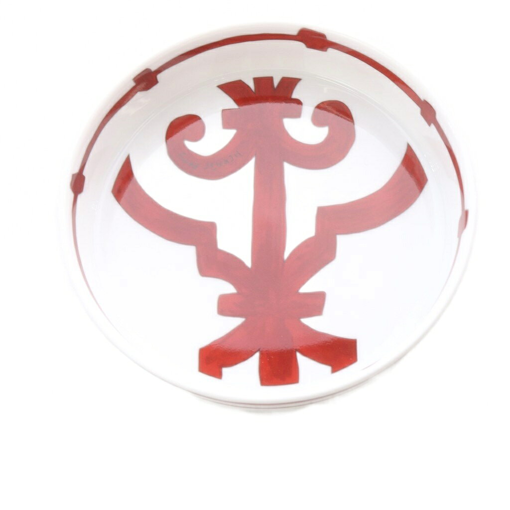 【中古】エルメス HERMES balcon du guadalquivir 13cm サークルトレイ プレート 白 ホワイト /SR ■OH レディース 【ベクトル 古着】 261006
