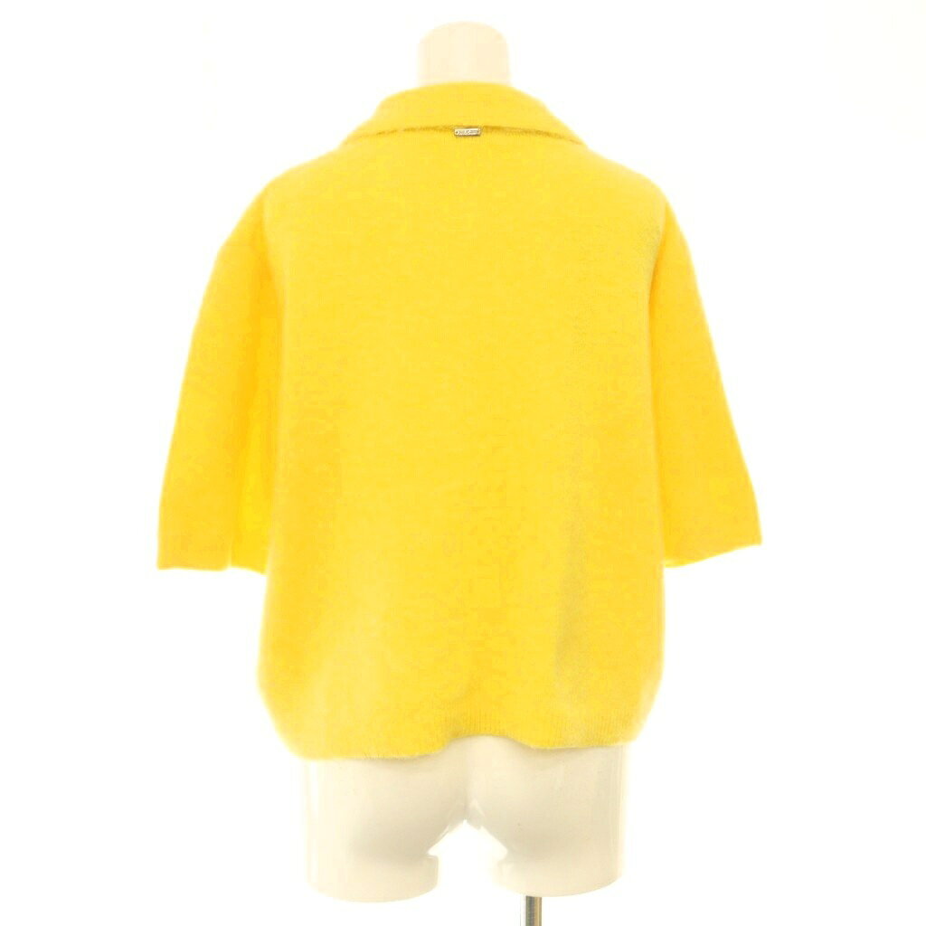 【中古】ミラオーウェン Mila Owen 25AW ポロ衿クロップド丈モヘアニット セーター プルオーバー アルパカ混 1 黄色 イエロー /CX ■OS レディース 【ベクトル 古着】 261007 auc-vector-21323182 ブランド古着の買取販売ベクトル サンプル画像2