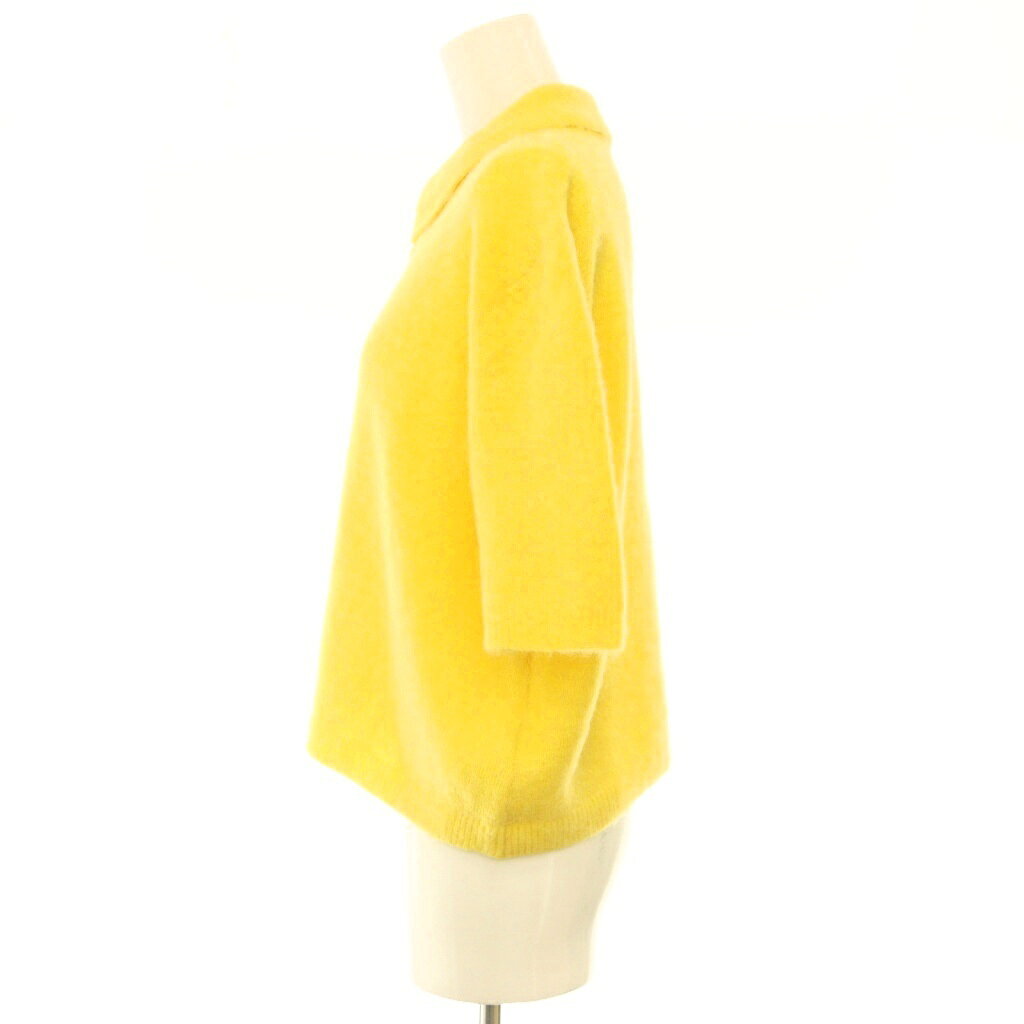 【中古】ミラオーウェン Mila Owen 25AW ポロ衿クロップド丈モヘアニット セーター プルオーバー アルパカ混 1 黄色 イエロー /CX ■OS レディース 【ベクトル 古着】 261007 auc-vector-21323182 ブランド古着の買取販売ベクトル サンプル画像3