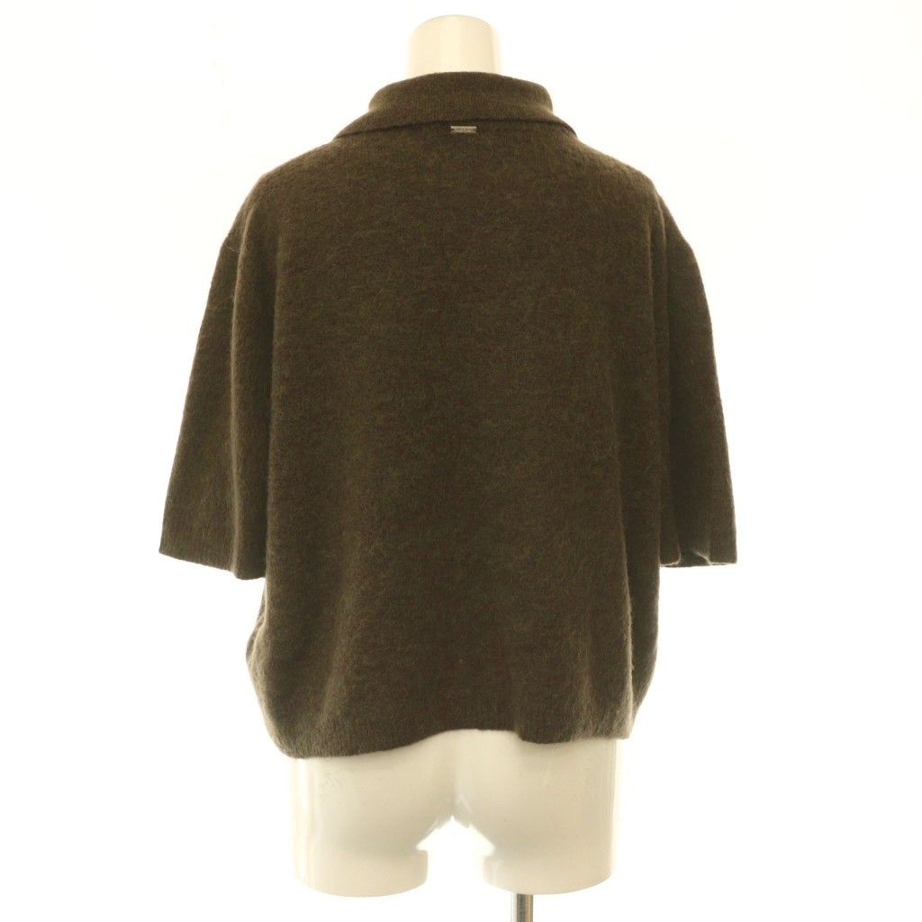 【中古】ミラオーウェン Mila Owen 25AW ポロ衿クロップド丈モヘアニット セーター プルオーバー アルパカ混 1 茶色 ブラウン /CX ■OS レディース 【ベクトル 古着】 261007 auc-vector-21323208 ブランド古着の買取販売ベクトル サンプル画像2