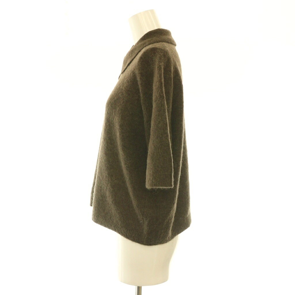 【中古】ミラオーウェン Mila Owen 25AW ポロ衿クロップド丈モヘアニット セーター プルオーバー アルパカ混 1 茶色 ブラウン /CX ■OS レディース 【ベクトル 古着】 261007 auc-vector-21323208 ブランド古着の買取販売ベクトル サンプル画像3