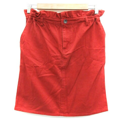 【中古】ナイスクラップ NICE CLAUP タイトスカート ひざ丈 F レッド 赤 /YM13 レディース 【ベクトル 古着】 220106