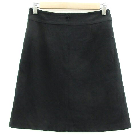 【中古】スピック&スパン Spick&Span フレアスカート ひざ丈 36 ブラック 黒 /YM11 レディース 【ベクトル 古着】 211228
