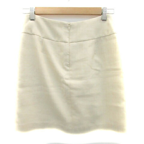 【中古】スピック＆スパン ノーブル Spick&Span Noble フレアスカート ミニ丈 38 アイボリー /HO21 レディース 【ベクトル 古着】 220210