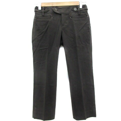 Cotton - 【中古】22オクトーブル 22 OCTOBRE クロップドパンツ スラックスパンツ 七分丈 36 ダークグレー /YM11 レディース 【ベクトル 古着】 220303