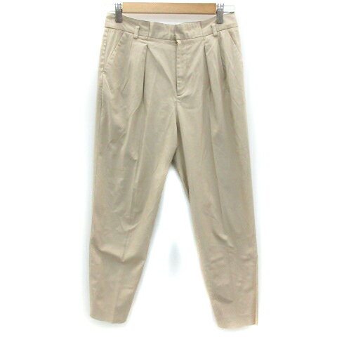 【中古】ボールジー BALLSEY トゥモローランド テーパードパンツ アンクル丈 36 ベージュ /YM40 レディース 【ベクトル 古着】 230220