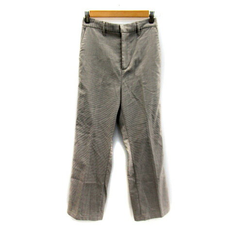 【中古】ローリーズファーム LOWRYS FARM フレアパンツ スラックス ロング丈 チェック柄 M 白 ホワイト 黒 ブラック /SY7 レディース 【ベクトル 古着】 230518 【中古】ローリーズファーム LOWRYS FARM フレアパンツ スラックス ロング丈 チェック柄 M 白 ホワイト 黒 ブラック /SY7 レディース 【ベクトル 古着】 230518