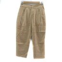 【中古】シップス SHIPS テーパードパンツ アンクル丈 無地 38 ベージュ /YS1 レディース 【ベクトル 古着】 230616(4)
