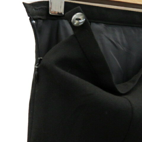 【中古】コムサイズム COMME CA ISM タイトスカート ミモレ丈 無地 M 黒 ブラック /YK6 ■MO レディース 【ベクトル 古着】 230615