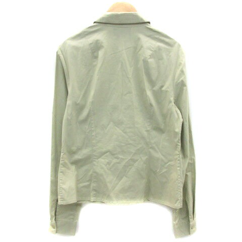 【中古】エピソード EPISODE カジュアルシャツ 長袖 6 ベージュ /YM8 レディース 【ベクトル 古着】 230615