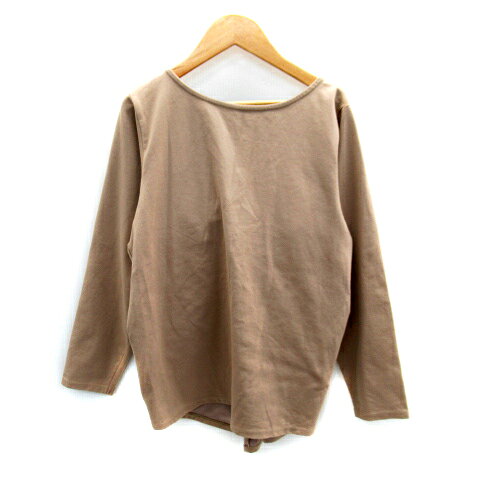 【中古】グローバルワーク GLOBAL WORK カットソー 長袖 ラウンドネック 無地 F 茶 ブラウン /SY34 ■MO レディース 【ベクトル 古着】 230623 auc-vector-19358349 ブランド古着の買取販売ベクトル パッケージ画像