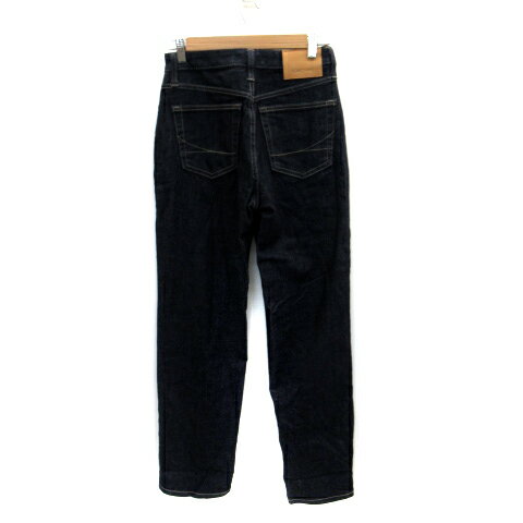 【中古】サムシング something デニムパンツ ジーンズ ストレート ロング丈 S 紺 ネイビー /SM22 レディース 【ベクトル 古着】 230627