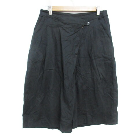 【中古】パドカレ pas de calais キュロット ハーフパンツ ひざ丈 短パン ショートパンツ 無地 38 黒 ブラック /FF6 レディース 【ベクトル 古着】 230626 【中古】パドカレ pas de calais キュロット ハーフパンツ ひざ丈 短パン ショートパンツ 無地 38 黒 ブラック /FF6 レディース 【ベクトル 古着】 230626