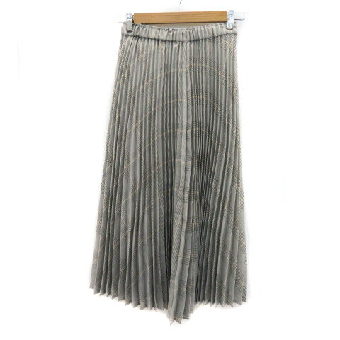 【中古】フレディ エミュ fredy emue プリーツスカート ロング丈 グレンチェック柄 36 マルチカラー ライトグレー /YS11 レディース 【ベクトル 古着】 230627 【中古】フレディ エミュ fredy emue プリーツスカート ロング丈 グレンチェック柄 36 マルチカラー ライトグレー /YS11 レディース 【ベクトル 古着】 230627