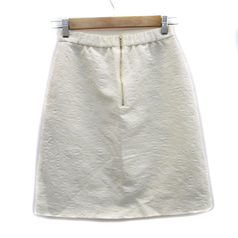 【中古】ロペピクニック ROPE Picnic フレアスカート ひざ丈 総柄 36 ホワイト 白 /MS8 レディース 【ベクトル 古着】 230706 auc-vector-19366493 ブランド古着の買取販売ベクトル サンプル画像2
