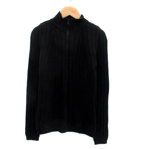 【中古】ユナイテッド・カラーズ・オブ・ベネトン UNITED COLORS OF BENETTON ニットジャケット スタンドカラー ミドル丈 ウール S 黒 ブラック /HO4 レディース 【ベクトル 古着】 230711 【中古】ユナイテッド・カラーズ・オブ・ベネトン UNITED COLORS OF BENETTON ニットジャケット スタンドカラー ミドル丈 ウール S 黒 ブラック /HO4 レディース 【ベクトル 古着】 230711