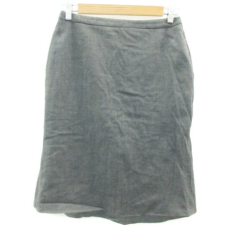 【中古】マックス&コー MAX&CO. フレアスカート ミモレ丈 ウール 8 グレー /YM27 レディース 【ベクトル 古着】 230711