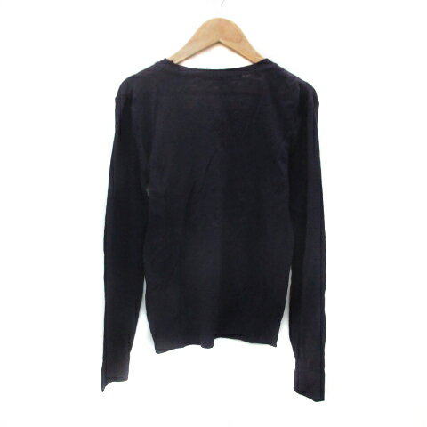 【中古】ギャルリーヴィー GALERIE VIE トゥモローランド ニット カットソー 長袖 ラウンドネック 無地 ウール 1 紫 パープル /YS29 レディース 【ベクトル 古着】 230714 2