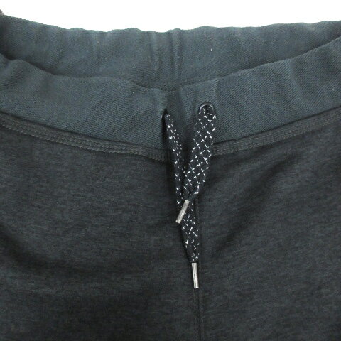 【中古】ハーレー Hurley テーパードパンツ イージーパンツ ロング丈 ロゴプリント ロールアップ 総柄 XS 黒 ブラック /FF15 メンズ 【ベクトル 古着】 230715