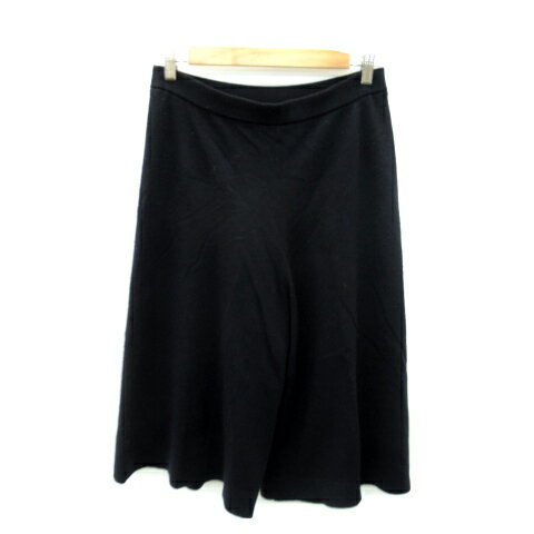 樂天商城 - 【中古】シップス SHIPS ガウチョパンツ イージーパンツ ワイド 七分丈 無地 ウール混 紺 ネイビー /SY15 レディース 【ベクトル 古着】 230725