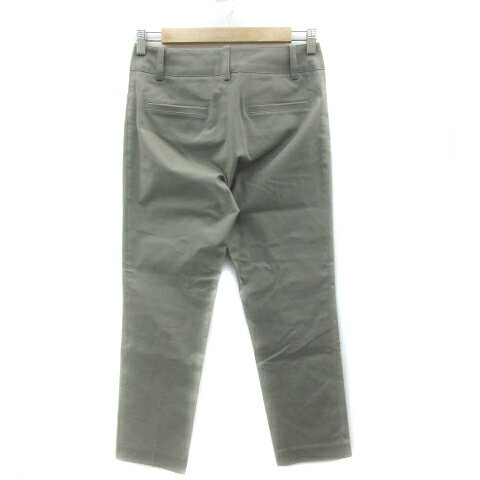 【中古】ルスーク Le souk スラックスパンツ アンクル丈 無地 7 グレージュ /YS9 レディース 【ベクトル 古着】 230728