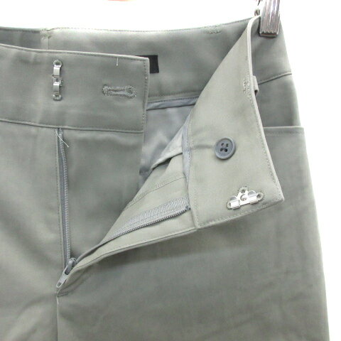 【中古】ルスーク Le souk スラックスパンツ アンクル丈 無地 7 グレージュ /YS9 レディース 【ベクトル 古着】 230728