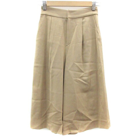 Wool - 【中古】ノーリーズ Nolley's ガウチョパンツ ワイドパンツ 七分丈 ウール 36 ブラウン 茶 /YM15 レディース 【ベクトル 古着】 230809