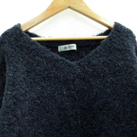 【中古】ナノ&コー nano&co ナノユニバース ニット セーター 長袖 Vネック F ネイビー 紺 /MS25 レディース 【ベクトル 古着】 230808 auc-vector-19416341 ブランド古着の買取販売ベクトル サンプル画像3