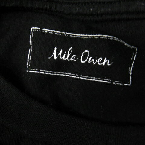【中古】ミラオーウェン Mila Owen カットソー 長袖 ラウンドネック 無地 オーバーサイズ スリット F 黒 ブラック /SY23 レディース 【ベクトル 古着】 230817 auc-vector-19430705 ブランド古着の買取販売ベクトル サンプル画像3