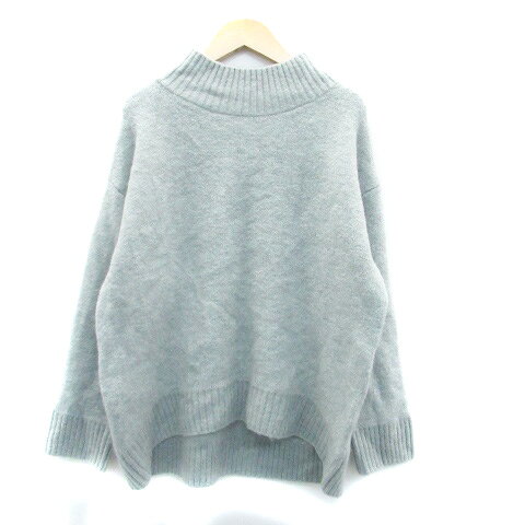 【中古】グローバルワーク GLOBAL WORK ニット セーター ハイネック 長袖 M グレー /HO14 レディース 【ベクトル 古着】 230828 auc-vector-19445547 ブランド古着の買取販売ベクトル パッケージ画像