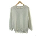 【中古】レプシィム ローリーズファーム LEPSIM LOWRYS FARM ニット カットソー 長袖 ラウンドネック 無地 F 白 ホワイト /YS26 ■M...