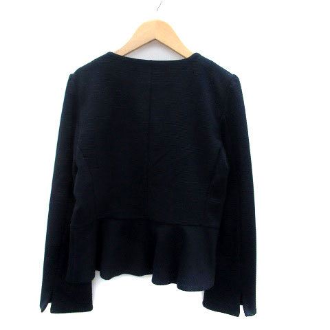 【中古】ロペピクニック ROPE Picnic ノーカラージャケット ショート丈 38 紺 ネイビー /HO46 レディース 【ベクトル 古着】 230921 auc-vector-19482576 ブランド古着の買取販売ベクトル サンプル画像2