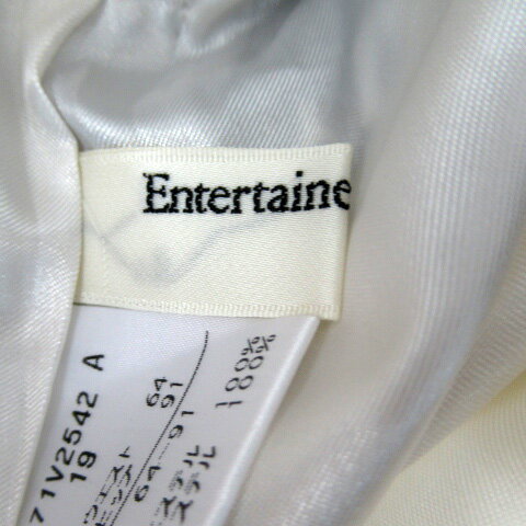 【中古】エンターテイナー Entertainer フレアスカート ミモレ丈 花柄 64‐91 白 ホワイト 黒 ブラック /SY26 ■MO レディース 【ベクトル 古着】 230913 3