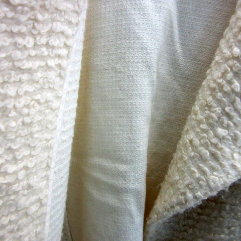 【中古】ザラ ベーシック ZARA BASIC ベスト ロング丈 前開き プードルファー XS ホワイト 白 /MS4 レディース 【ベクトル 古着】 230908