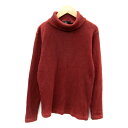 【中古】アズールバイマウジー AZUL by moussy カットソー 長袖 タートルネック ワッフル生地 無地 S ボルドー /SY31 レディース 【ベクトル 古着】 230915(4)