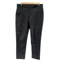 【中古】メンズメルローズ MEN'S MELROSE テーパードパンツ アンクル丈 ボーダー柄 4 チャコールグレー 黒 ブラック /HO37 メンズ 【ベクトル 古着】 230911(4)