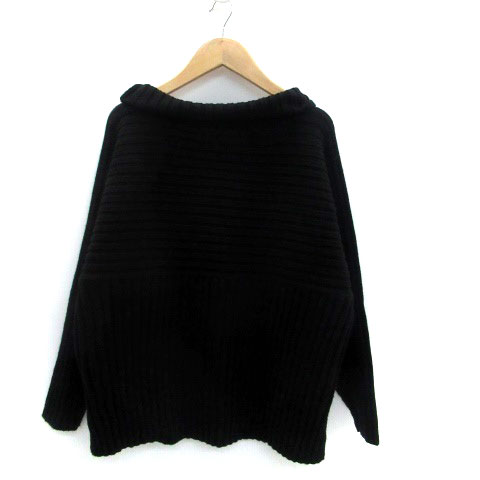 【中古】ロペピクニック ROPE Picnic ニット セーター タートルネック 長袖 無地 オーバーサイズ 40 黒 ブラック /HO49 ■MO レディース 【ベクトル 古着】 230915 auc-vector-19478003 ブランド古着の買取販売ベクトル サンプル画像2